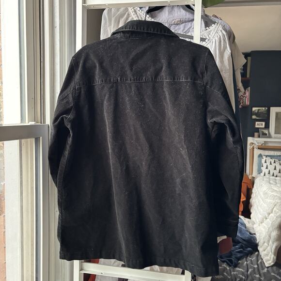 Barn Coat Bill Blass Structured Corduroy Jacket Womens M Navy - Picture 6 of 6